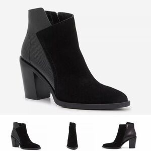 Dolce Vita Darius Bootie - Black Suede/Snake Print